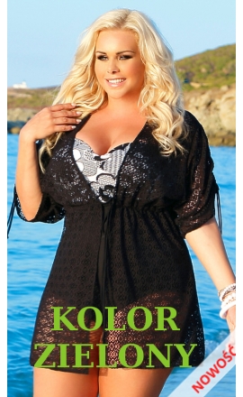 Tunika na plażę dla puszystej