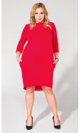 Sukienka T105 czerwona