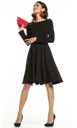 Sukienka rozkloszowana Tessita T287 czarna