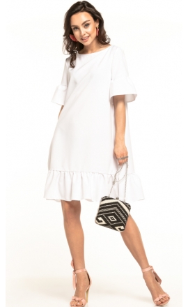 Sukienka midi Tessita T315 biała