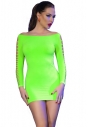 CR 4617 seksowna sukienka neonowa zielona