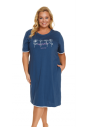 Koszulka nocna plus size 5366 bawełniana prezent na Mikołaja