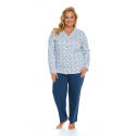 Piżama bawełniana długi rękaw 5282 plus size