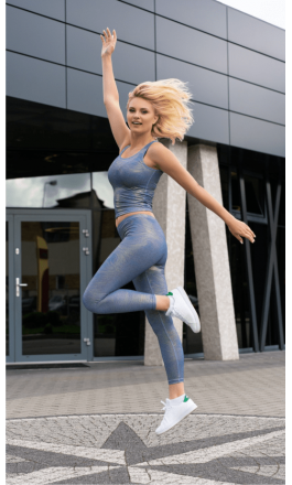 Komplet sportowy legginsy i top Merribel Gym 181