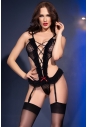 Seksowne body tiulowe w kropki CR 4729