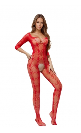Seksowne czarne bodystocking 2037