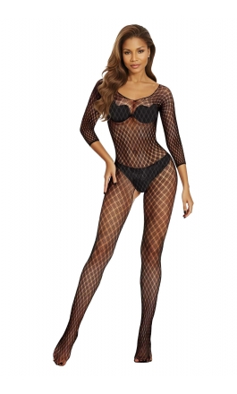 Seksowna bielizna czarne bodystocking 2048