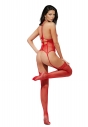 Seksowne czerwone bodystocking 2054