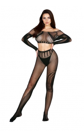 Bielizna na prezent czarne bodystocking