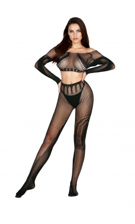 Bielizna na prezent czarne bodystocking