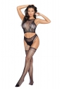 Czarna bielizna sexy bodystocking 2048