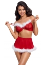 Kostium Mikołajki komplet X-Mas Top+Skirt